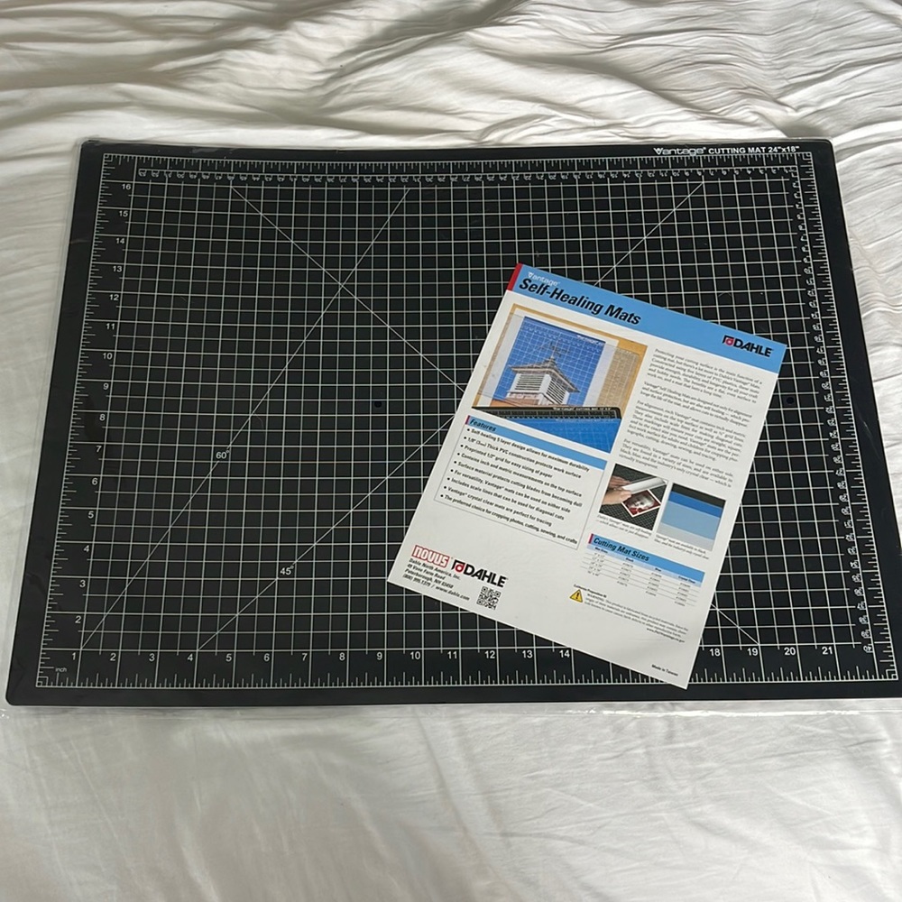 Self healing mats. Wrapped never used.  24”x18”